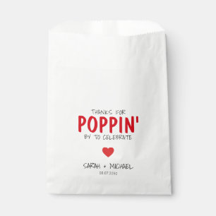 Sachets En Papier Cute Mariage Popcorn Merci moderne