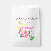 Sachets En Papier Cute Modern Dino Dinosaur fête d'anniversaire pour (Devant)