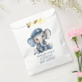 Sachets En Papier Cute Nautical Blue Baby Elephant Baby Shower (Scellé)