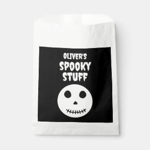 Sachets En Papier Cute Noir Éffrayant Stuff Enfants Halloween Crâne