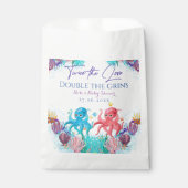 Sachets En Papier Cute Ocean Sea Twin Octopus Baby shower Party (Devant)