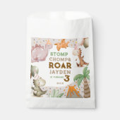 Sachets En Papier Cute Pastel Dinosaur Birthday Party  (Devant)