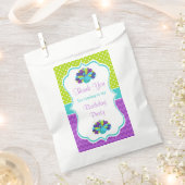 Sachets En Papier Cute Peacock vert et violet (Coupé)