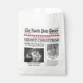 Sachets En Papier Cute Photo Journal de Noël Personnalisé (Devant)