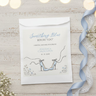 Sachets En Papier Cute Powder Blue Heels Bridal Shower