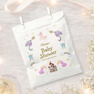 Sachets En Papier Cute Princess Dragon Unicorn Baby shower
