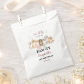 Sachets En Papier Cute Puppy Dog Boy 1st Birthday | Pawty Time First (Coupé)