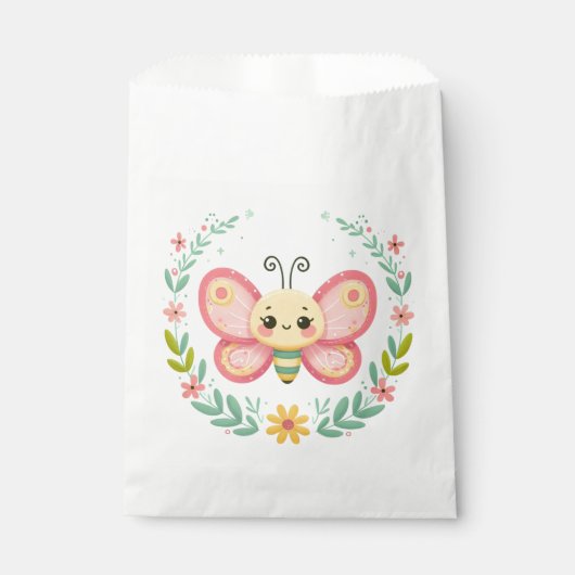 Sachets En Papier Cute, ressort/papillon (Devant)