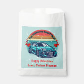 Sachets En Papier Cute Retro Sun Kids Valentines Car (Devant)