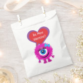 Sachets En Papier Cute rose Moster Valentine (Coupé)