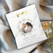 Sachets En Papier Cute Rustic Meadow Floral Wreath Mariage photo