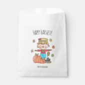 Sachets En Papier Cute Scarecrow Happest Harvest (Devant)