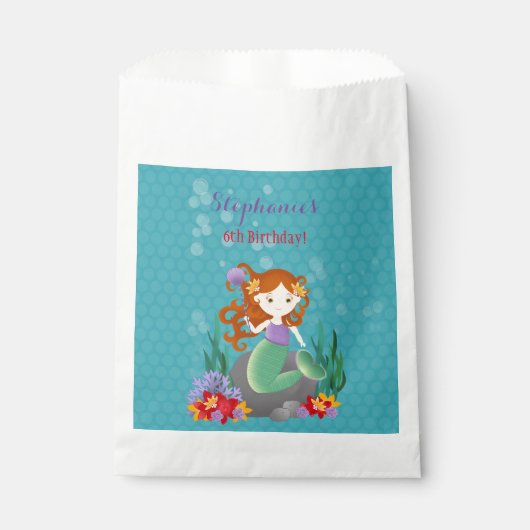 Sachets En Papier Cute sirène (Devant)
