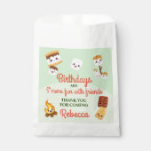 Sachets En Papier Cute S'mores Campout Anniversaire (Devant)