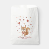 Sachets En Papier Cute Squirrel with Heart Valentine's Day (Devant)