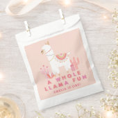 Sachets En Papier Cute Tout Llama Fun Rose 1er Anniversaire (Coupé)