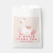 Sachets En Papier Cute Tout Llama Fun Rose 1er Anniversaire (Devant)