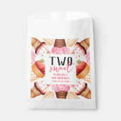 Sachets En Papier Cute Two Sweet Ice Cream 2e anniversaire (Devant)