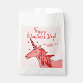Sachets En Papier Cute Unicorn Coeur Enfants Valentine`jour (Devant)