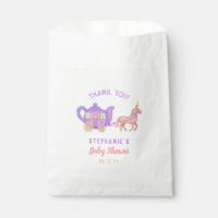 Cute Unicorn Tea Party Baby shower Merci