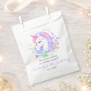 Sachets En Papier Cute Unicorn Tous les âges Anniversaire de enfant