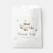 Sachets En Papier Cute Winter Arctic Cow Baby Shower (Devant)