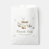 Sachets En Papier Cute Winter Arctic Cow Birthday (Devant)