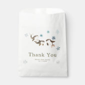 Sachets En Papier Cute Winter Arctic Whale Baby Shower (Devant)