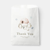 Sachets En Papier Cute Winter Penguins Baby Shower (Devant)