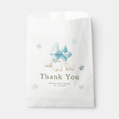 Sachets En Papier Cute Winter Polar Bears Baby Shower (Devant)