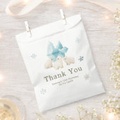 Sachets En Papier Cute Winter Polar Bears Birthday Party (Coupé)