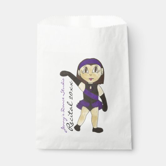Sachets En Papier Dance Studio Considérant Customisé Jazz Dancer Gir (Devant)