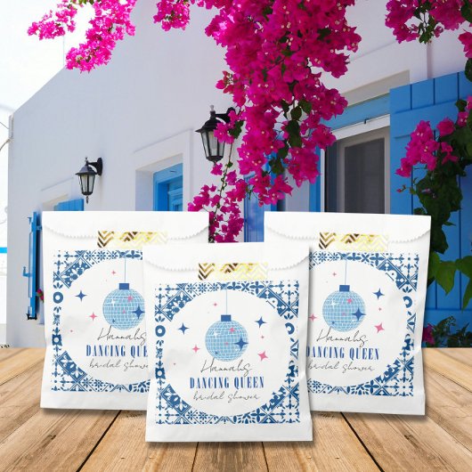 Sachets En Papier Dancing Queen grec Musical disco nuptiale douche