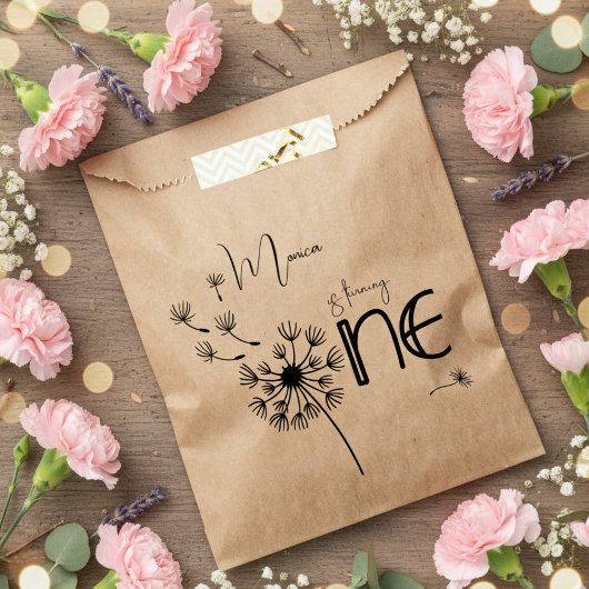 Sachets En Papier Dandelion premier anniversaire