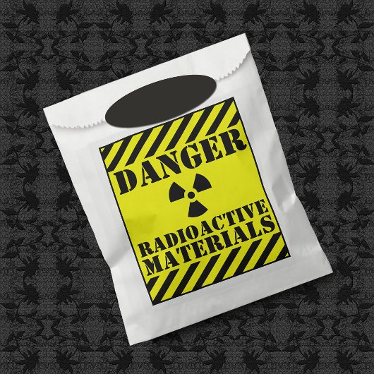 Sachets En Papier DANGER MATÉRIAUX RADIOACTIFS Tricoter Ou Traiter