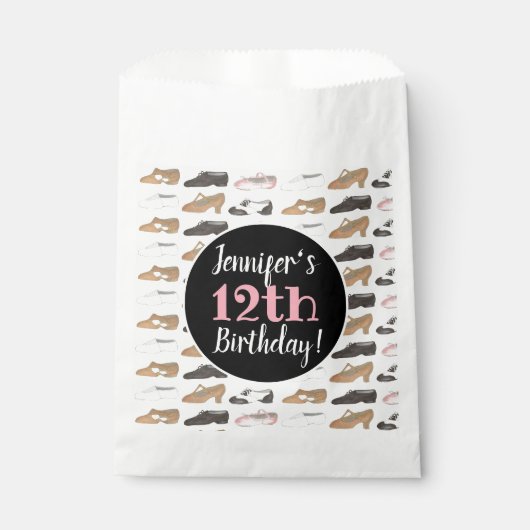 Sachets En Papier Danse Chaussures Ballet Tap Jazz Lyrique Anniversa (Devant)