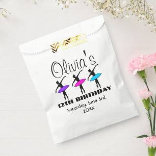 Sachets En Papier Danseurs de ballet Ballerina Neon Danse Anniversai