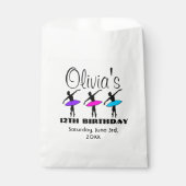 Sachets En Papier Danseurs de ballet Ballerina Neon Danse Anniversai (Devant)