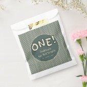 Sachets En Papier Dark Green Stripes 1st Birthday (Scellé)