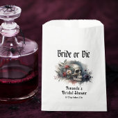 Sachets En Papier Dark Moody Gothic Bride ou Die Fête des mariées