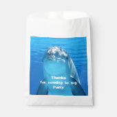 Sachets En Papier Dauphin Anniversaire Jardin Pool Party (Devant)