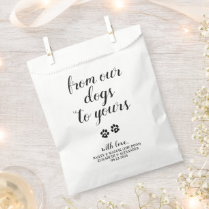 Sachets En Papier De Nos Chiens À Votre Mariage Doggie Sac Chien Tra