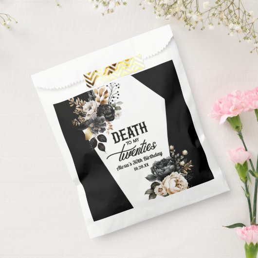 Sachets En Papier Décès à mes vingt Floral 30e Anniversaire (Scellé)