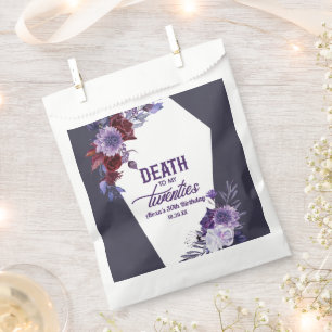 Sachets En Papier Décès à mes vingt Floral 30e Anniversaire