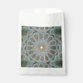 Sachets En Papier Décoration orientale arabesque bleue persane éléga (Devant)