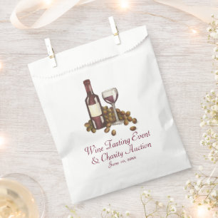 Sachets En Papier Dégustation de vin Cocktail Party bouteille de ver