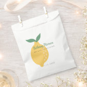Sachets En Papier Déjeuner nuptial moderne de citron jaune (Coupé)