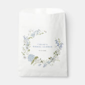 Sachets En Papier Délicat Fête des mariées Florale Bleue (Devant)