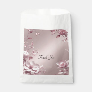 Sachets En Papier Delicate Pink Floral Favor Bag