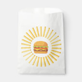 Sachets En Papier Delicioso hamburguer com batatas fritas (Devant)